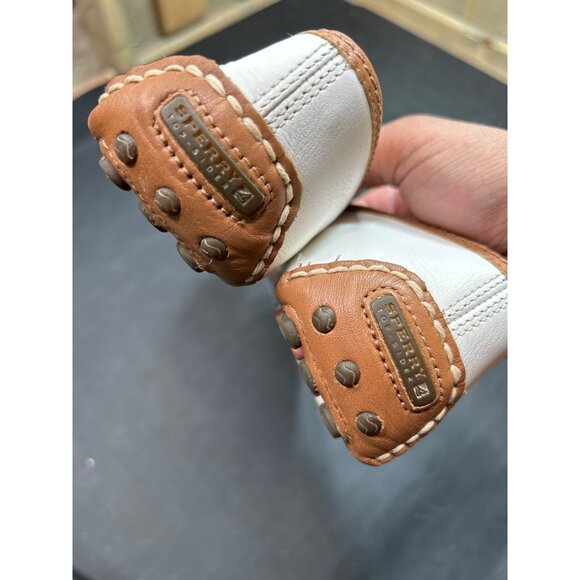 Sperry Womens Size 6M Leather Ballet Flats White & Brown - Picture 8 of 8